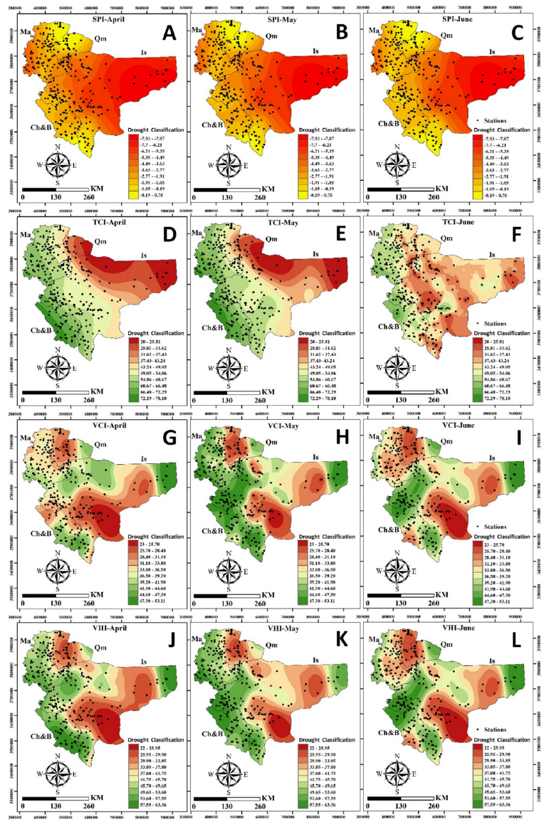 Assessing the concordance between meteorological and agricultural drought indices in arid and semi-arid regions