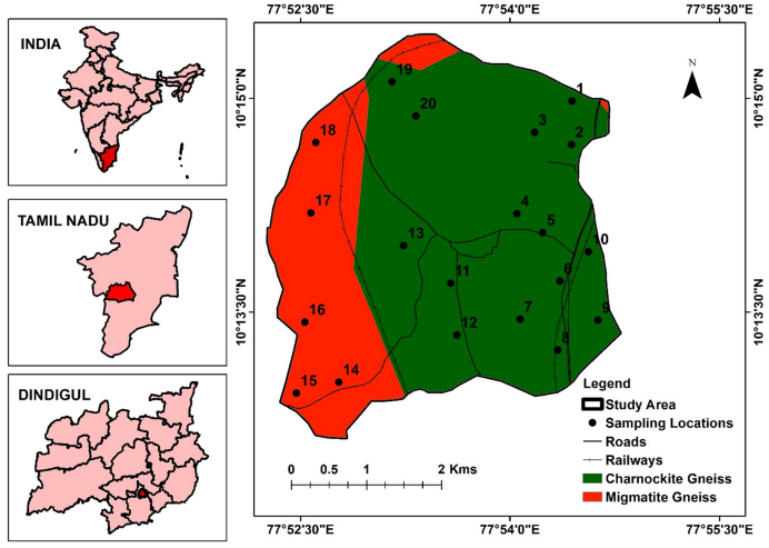 Hydrogeochemical assessment and suitability evaluation of groundwater in a hard rock region: A case study of Jambuduraikottai, Tamil Nadu
