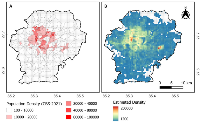 A QGIS-based approach of developing gridded population data for the Kathmandu Valley using OpenStreetMap building data