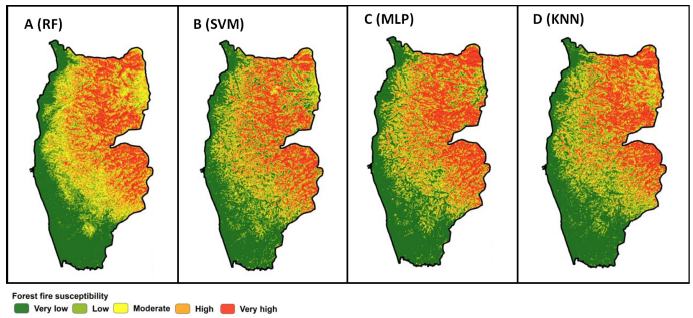 Forest fire susceptibility modeling in the Eastern Mediterranean: A machine learning assessment