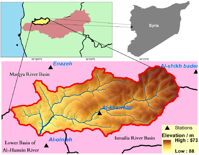 Evaluating the potential soil erosion rate based on RUSLE model, GIS, and RS in Khawabi river basin, Tartous, Syria