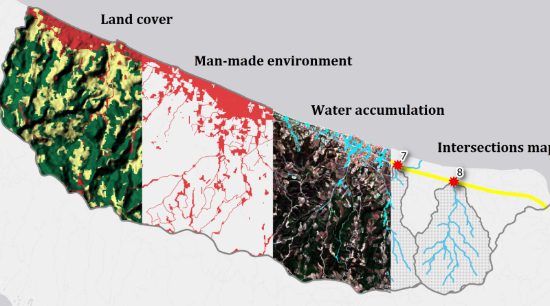 Integrating remote sensing and topographic modeling to identify rainfall-induced water accumulation zones in man-made environment of Kassandra, Greece