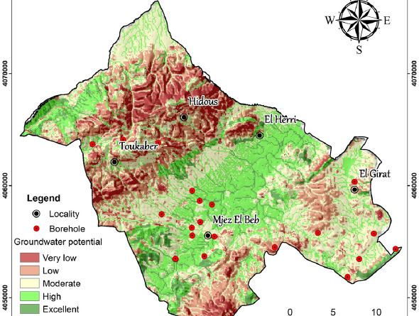Predictive modeling of groundwater potential zones for water security in semi-arid Mediterranean region